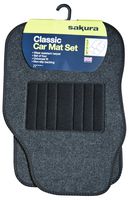BMS1 - Universal Car Mat Set, Grey/Black