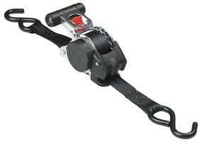3238EURDAT - Ratchet Tie Down Straps with Hooks, 3m, Pack of 2