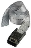 3112EURDAT - Luggage Strap with Buckle, 5m x 25mm, Grey
