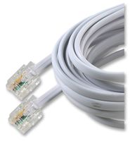 PSG04318 - RJ11 Male to Male Broadband / ADSL Extension Lead, 15m White