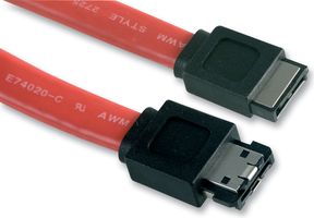 RB-451 - SATA Male to eSATA (7 Pin) Male Data Lead, 1m Red