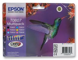 T0807 - T0807 Original Ink Cartridge, 6 Colour Multipack