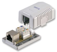 PSG08002 - 1-Port Cat6 RJ45 Surface Mount Socket - Shielded
