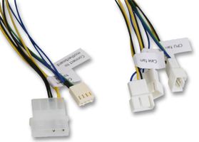 AK-CB002 - Male Molex LP4 to 3x PWM Fan to Motherboard Connection Lead