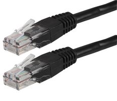PS11073 - 0.5m Black Cat5e Ethernet Patch Lead