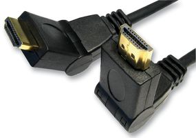 CDLHD-902 - HDMI Swivel Male to HDMI Swivel Male Lead, 2m Black