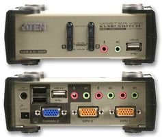 CS1732B - 2-Port PS/2-USB VGA/Audio KVMP Switch with OSD