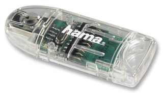 091092 - 8-in-1 USB 2.0 SD/MicroSD Memory Card Reader, Transparent