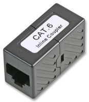 US118 - Cat5e / Cat6 Cord Coupler, Black