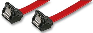 SATA3 - SATA 2.0 Locking Right Angled Male to Right Angled Male Data Lead, 0.9m