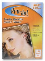 PROJET M130100 - Matt Photo Paper, 100 Sheets - A4 Size, 130gsm