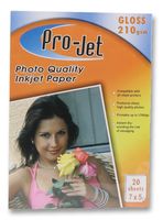 PROJET G2107520 - Glossy Photo Paper, 20 Sheets - 7 x 5" 210gsm