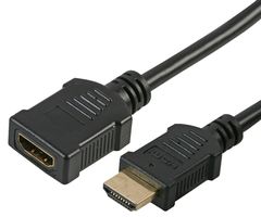 PSG90896 - HDMI Male to HDMI Female Lead with Gold Connectors, 0.5m