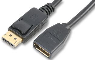 PSG90426 - DisplayPort 1.2 Male to Female Lead, 2m Black