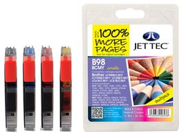 B98B/C/M/Y - ExtraLife Compatible Ink Cartridges, Multipack - Replaces Brother LC980/1100/38/61/67