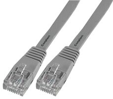 PSG90650 - Flat Cat5e LSOH Ethernet Patch Lead, 10m Grey