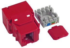 SKFRD - Cat6 Tool-less Keystone Socket - Red