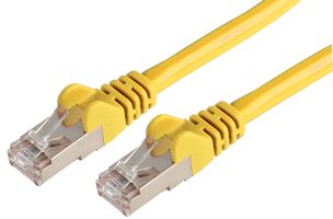 PSG90809 - 0.5m Yellow Cat6a LSOH RJ45 Ethernet Patch Lead