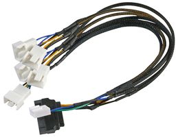AK-CBFA07-45 - SATA to 5x PWM Fan Power Splitter Lead, 0.45m