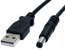 USB2TYPEM2M - USB 2.0 to 5.5mm Type M Barrel 5V DC Power Cable, 2m