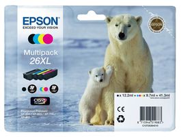 T26364010 - 26XL High Capacity Original Ink Cartridge, 4 Colour Multipack