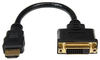 HDDVIMF8IN - HDMI Male to DVI-D Female Lead, 0.2m Black