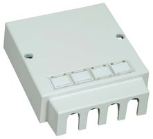 008-001-012-01 - 4 Way Cat5e Tamperproof Wall Outlet