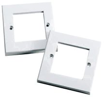 008-010-010-25 - 1-Gang 2 Module Euro Office Faceplate