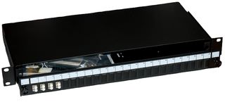 009-022-040-04S - 4 Duplex LC Multimode Sliding Fibre Patch Panel