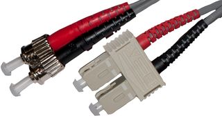 005-308-050-01B - 5m Optix Multimode OM1 62.5/125µm SC-ST Duplex Fibre Optic Patch Lead