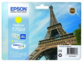 C13T70244010 - T7024XL High Capacity Original Ink Cartridge, Yellow