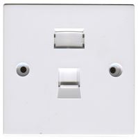 SJL1 - Cat6 RJ45 Single Socket Faceplate