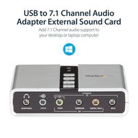 ICUSBAUDIO7D - 7.1 USB Audio Adaptor External Sound Card with SPDIF Digital Audio