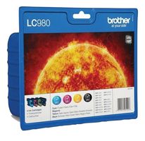 LC980VALBP - 4 Ink Cartridge Multipack - Black, Magenta, Yellow, Cyan