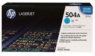 CE251A - HP504A Original LaserJet Toner Cartridge - Cyan, 7000 Pages