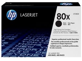 CF280X - HP80X High Yield Original LaserJet Toner Cartridge - Black, 6900 Pages