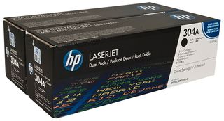 CC530AD - HP304A Dual Pack LaserJet Toner Cartridges - 2 Pack, Black 2x 3500 Pages