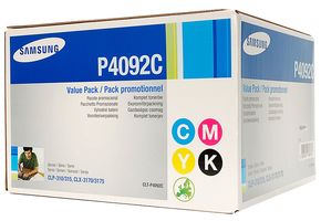 CLT-P4092C/ELS - Black, Cyan, Magenta & Yellow Toner Cartridge Value Pack - BK 1500, C/M/Y 1000 Pages