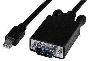 MDP2VGAMM6B - 2m Black Mini DisplayPort to VGA Adaptor Lead