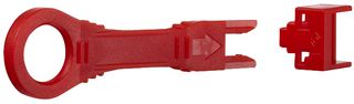 PBR10K - PortBlocker Patch Panel RJ45 Port Blockers & Removal Key, 10 Pack Red