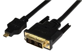 HDDDVIMM1M - Micro HDMI Male to DVI-D Male Lead, 1m Black
