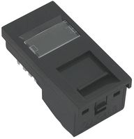 SJKBKB - Low Profile Cat6 RJ45 Euro Outlet, Black