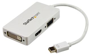 MDP2VGDVHDW - 3-in-1 Mini DisplayPort to VGA, DVI or HDMI Converter - White