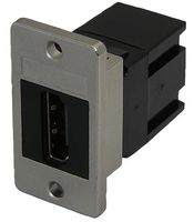 KCHDBKPM - HDMI Panel Mount Keystone Coupler Female to Female, Black