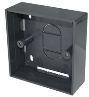 3L32BK#10 - 1 Gang 32mm Surface Back Box, Black 10 Pack