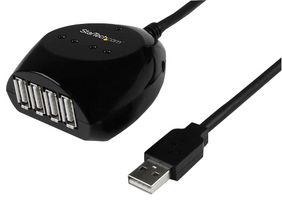 USB2EXT4P15M - USB 2.0 Male to Female 4 Port Hub Extension Lead, 15m