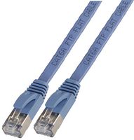 PSG91142 - Flat Cat6a STP Ethernet Patch Lead, 1m Blue
