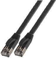 PSG91149 - Flat Cat6a STP Ethernet Patch Lead, 1m Black