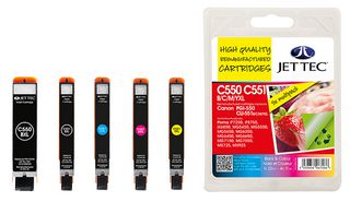 101C055164 - C550 C551BCMY XL Remanufactured Ink Cartridges, Black & Colour - Replaces Canon PGI-550,CLI-551BCMY XL