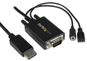 DP2VGAAMM3M - 3m DisplayPort to VGA Adaptor Lead with Audio